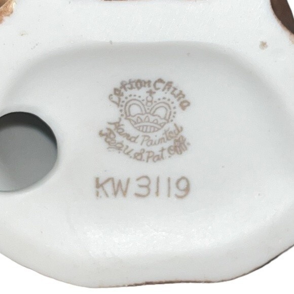 Lefton Vintage 1950s Porcelain Hand-painted Figurine Boy in Coat & Hat w/ Dog - Picture 14 of 14